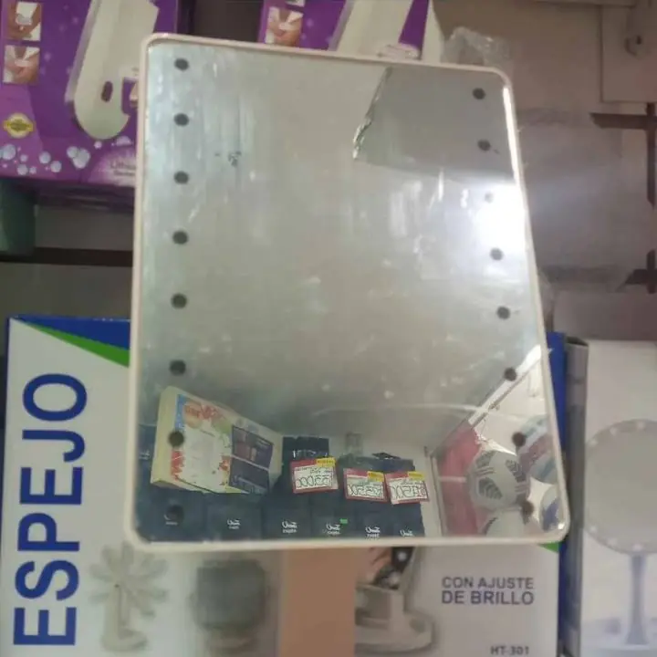 Espejo cuadrado gira 360