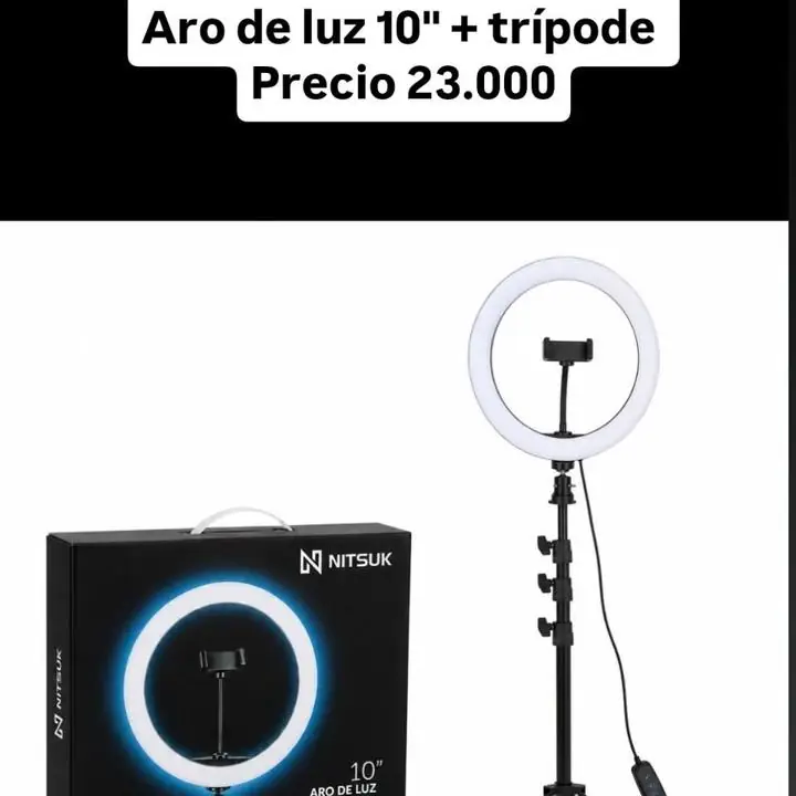 Aro de luz 10" + tripode