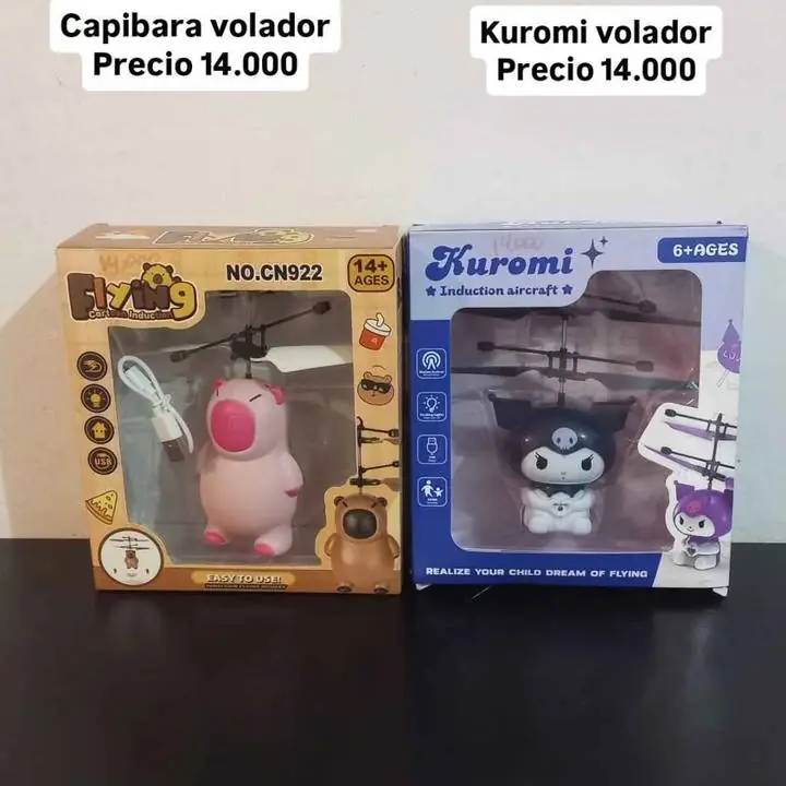 Capibara y kuromi voladora