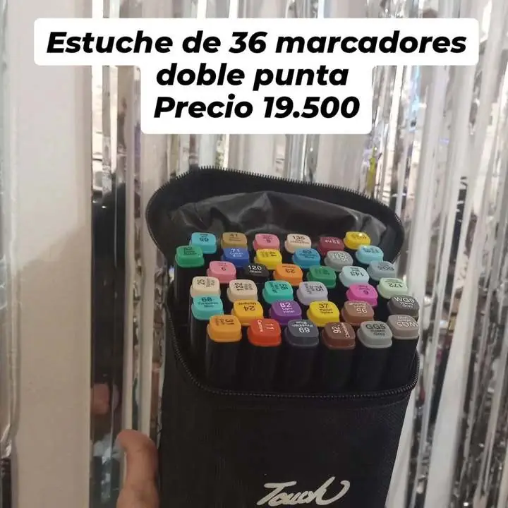 Marcadores 36 piezas doble punta
