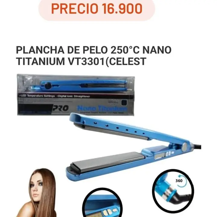 Plancha de pelo nano titanium