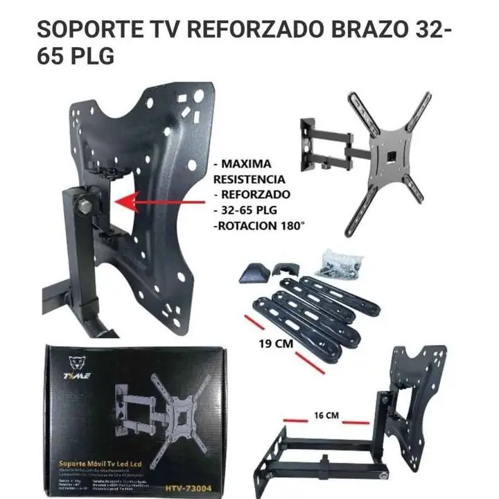 Soporte de tv movible reforzado hasta 55"