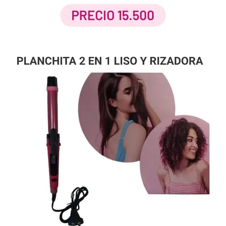 Plancha y buclera 2 en 1
