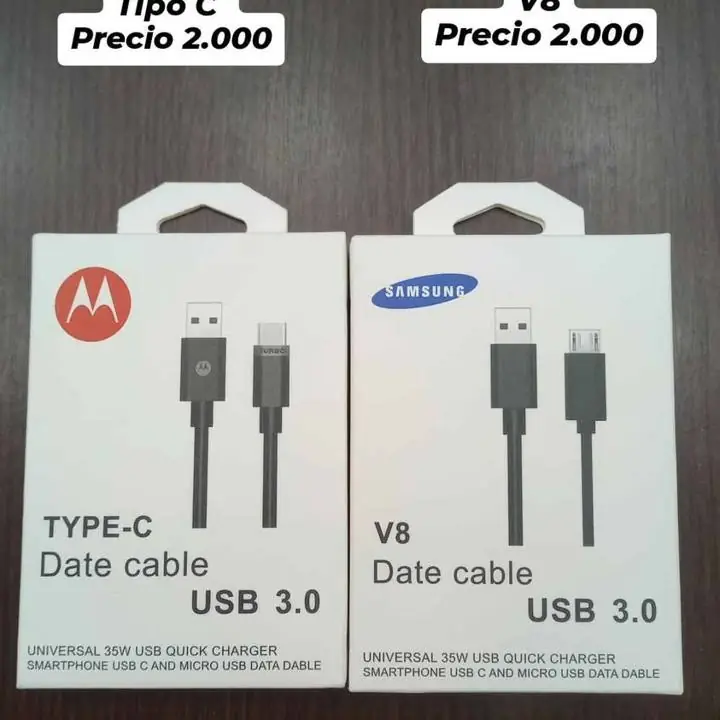 USB tipo C y V8