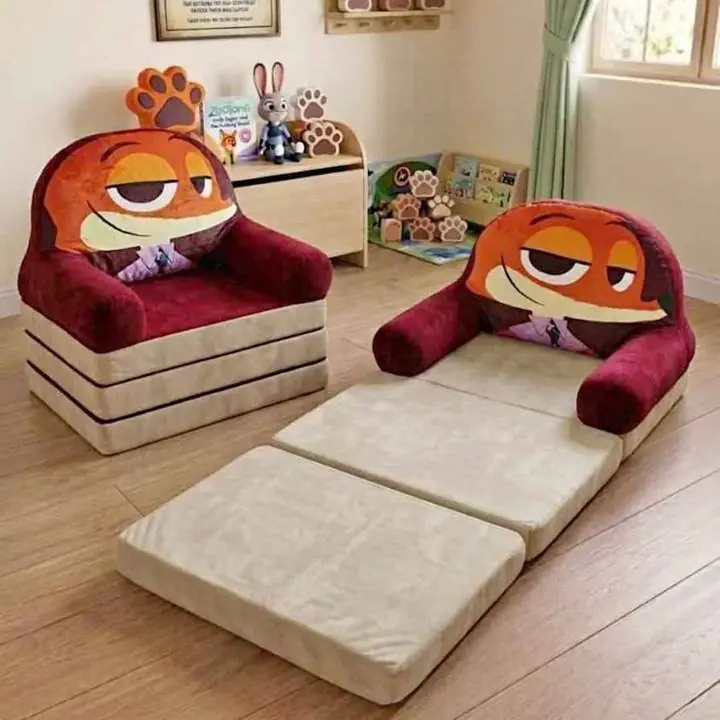 Sillón sofá cama infantil de zootopia