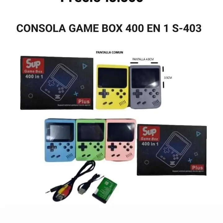Consola gamer box 400 juegos retros
