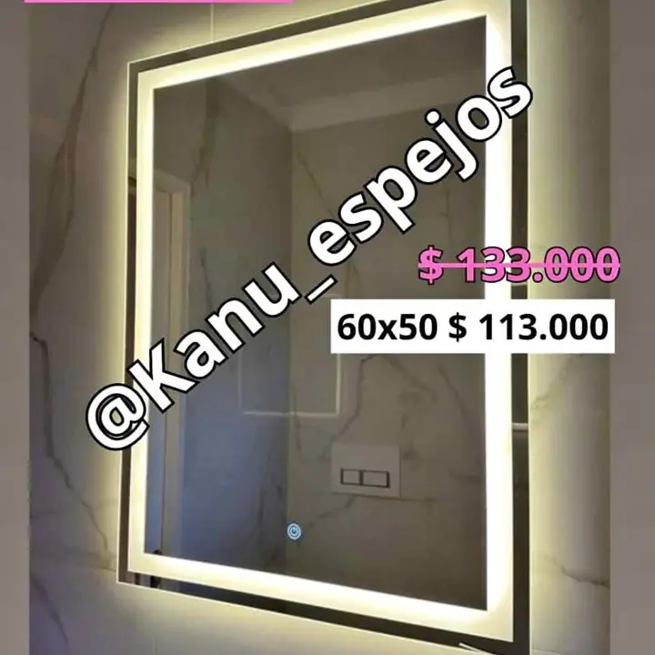Espejo sistema Touch Esmerilado 60×50!