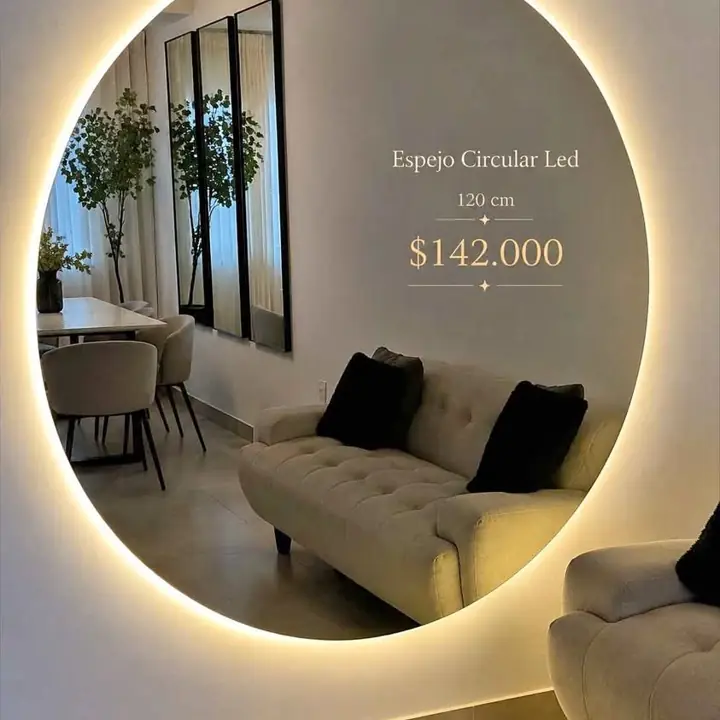 Espejo Circular Led 120 cm !