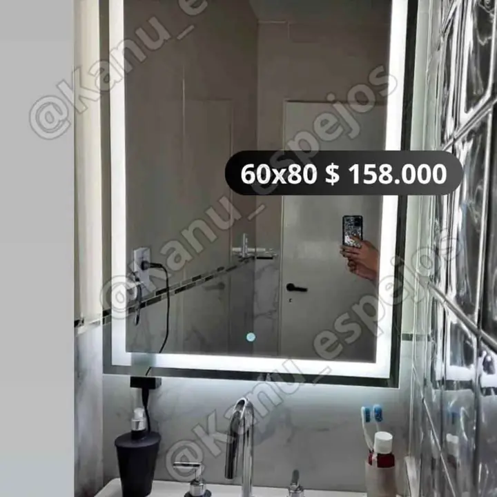 Espejo Led con touch 60×80