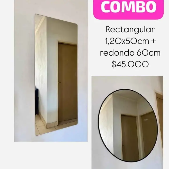 Combo! rectangular 120×50 + circular 60 cm