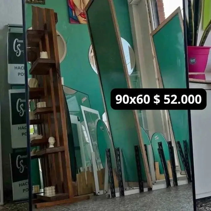 Espejo rectangular 90×60 PVC!