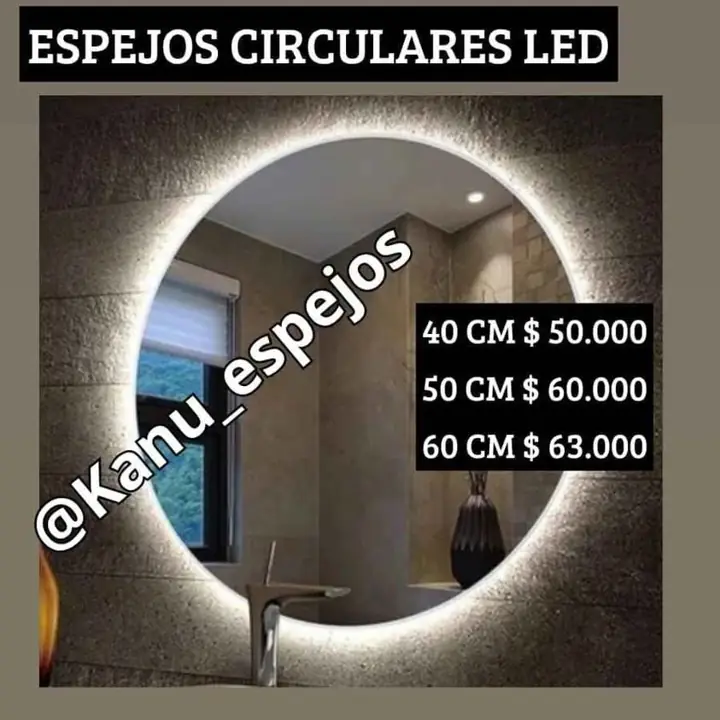 Espejo circular LED Varias medidas!