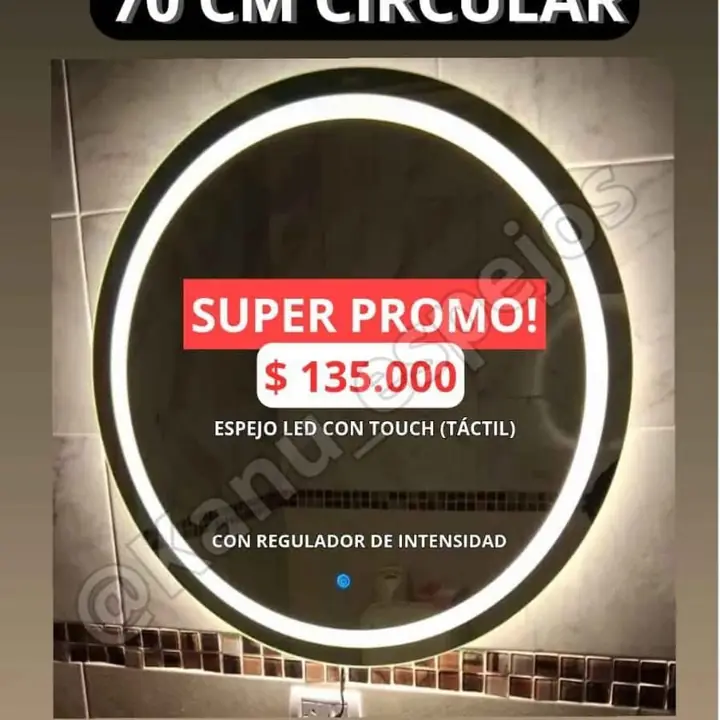 Promo hasta agotar stock! circular 70 cm sistema touch