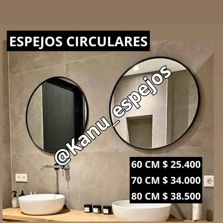 Espejo circular varías medidas!