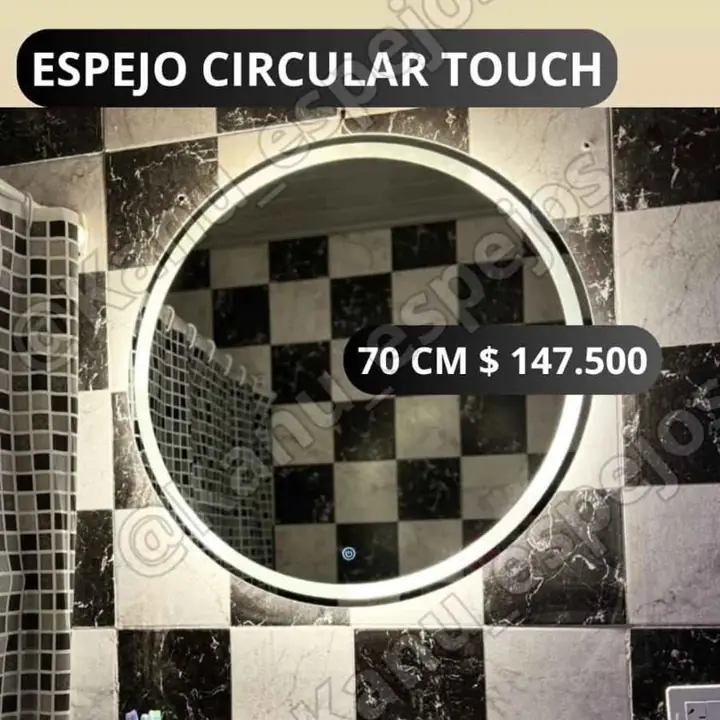Espejo Circular touch 70 cm
