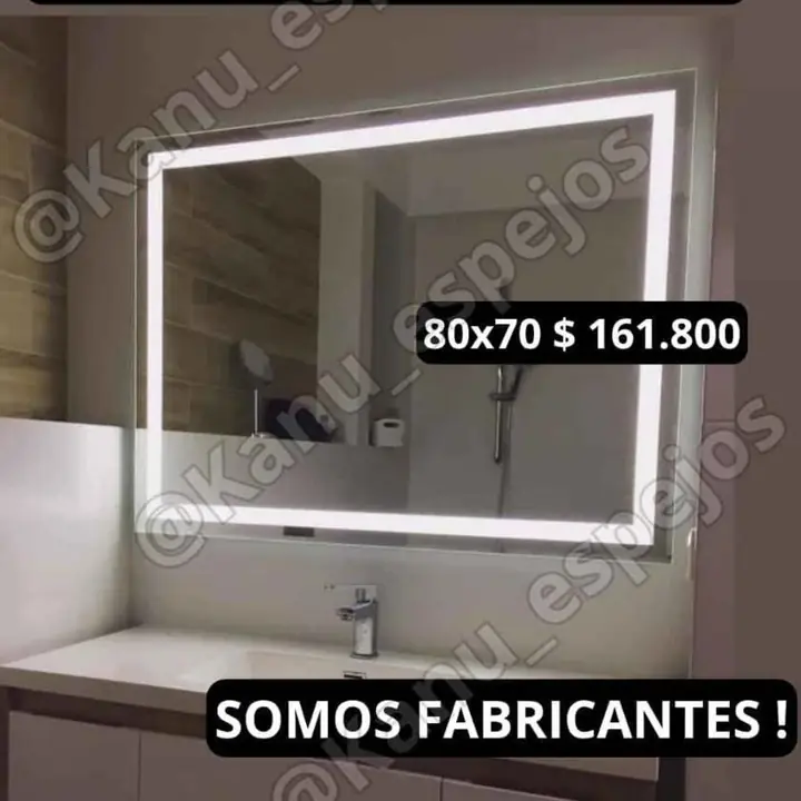 Espejo Led sistema Touch 80×70