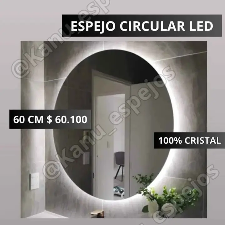 Espejo circular LED 60 cm