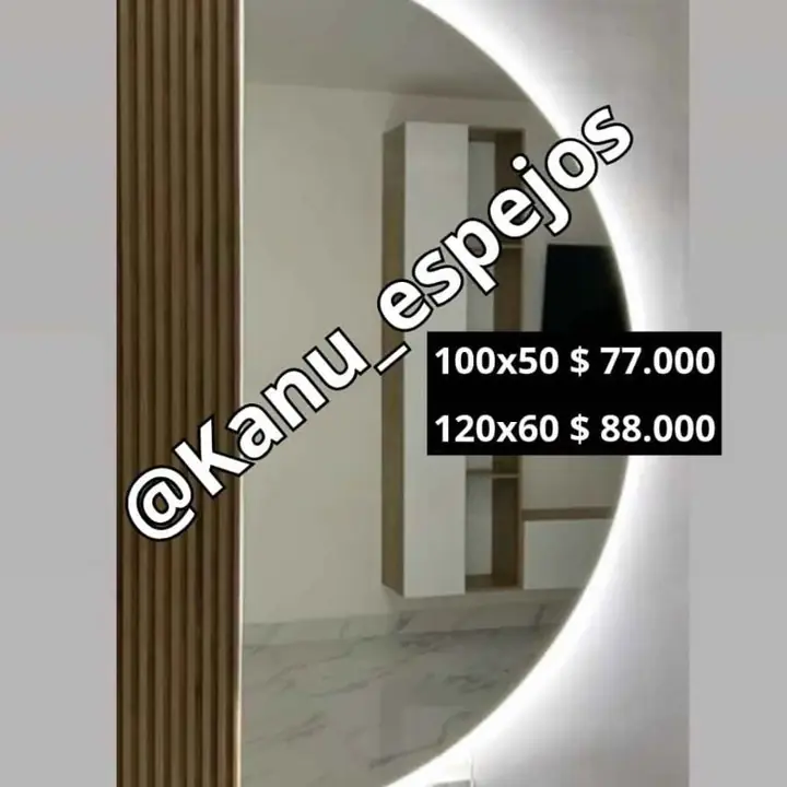 PROMO! Espejo MEDIALUNA LED!