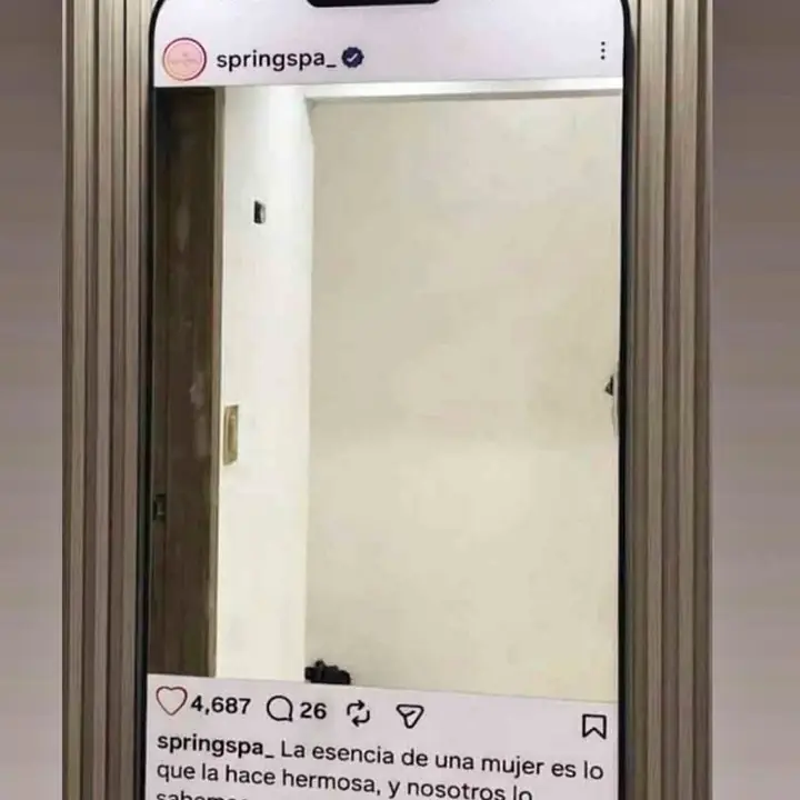 Espejo Instagram Personalizado Moderno para Fotos y Eventos