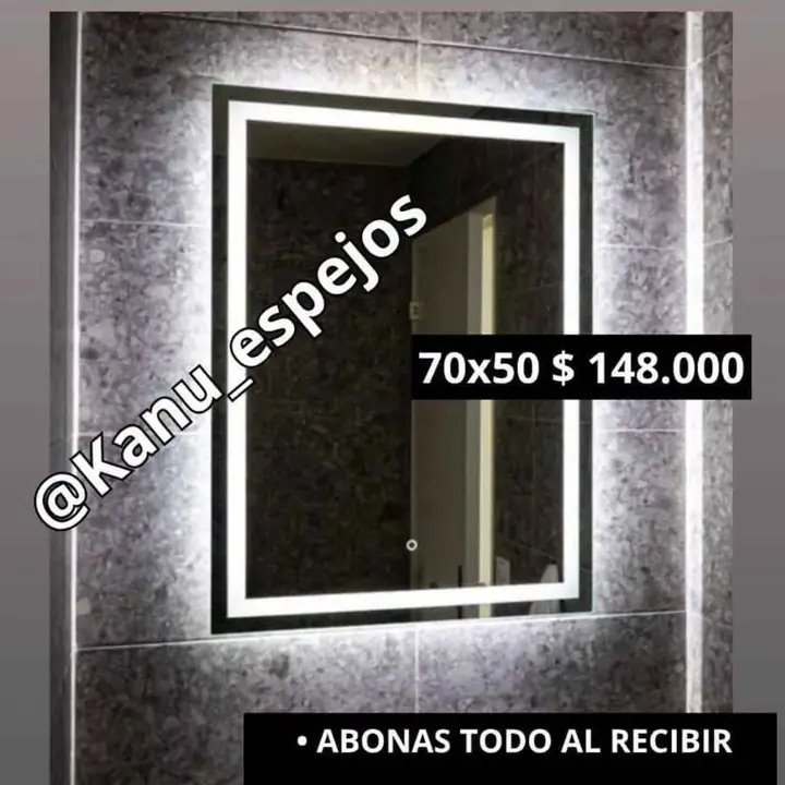 Espejo LED sistema Touch 70×50