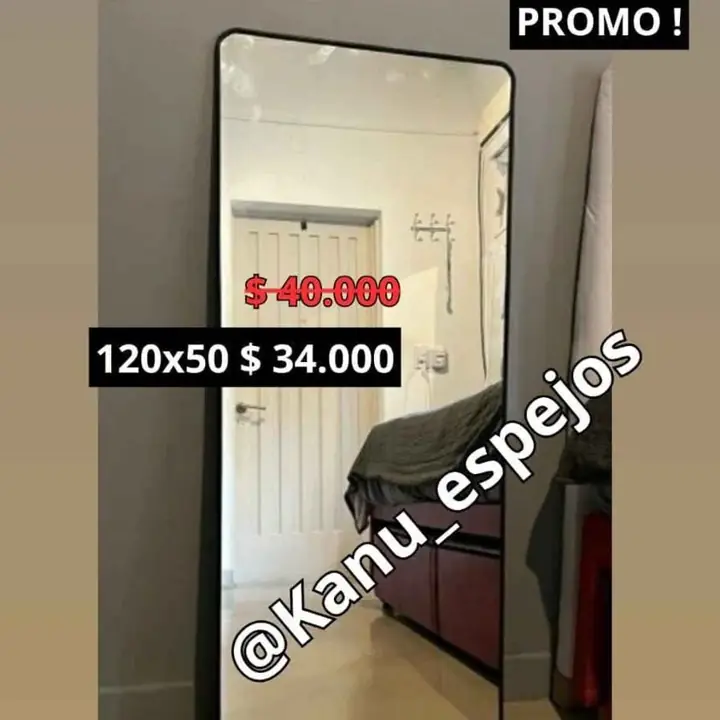PROMO! Espejo cuerpo entero 120×50