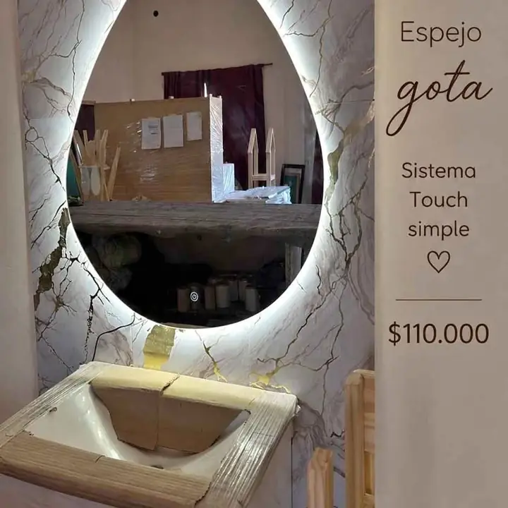 Espejo Gota sistema Touch !