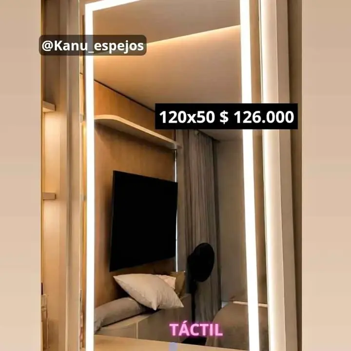 Super promo! espejo rectangular touch 120×50!