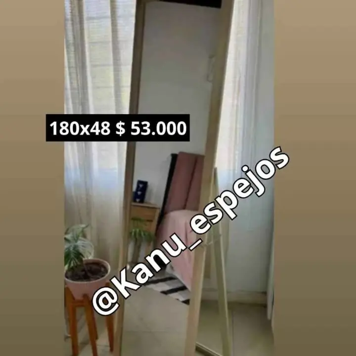 Espejo Vestidor con PIE 180×48