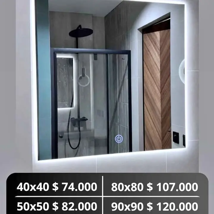 Espejos cuadrados LED sistema touch varías medidas disponibles!