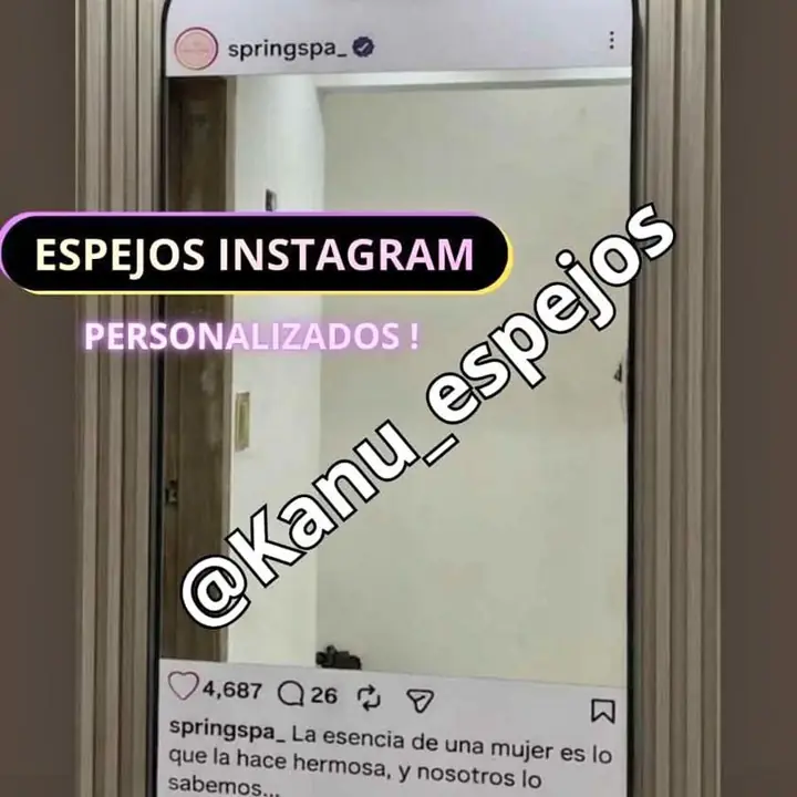 Espejo Instagram modelo personalizados!