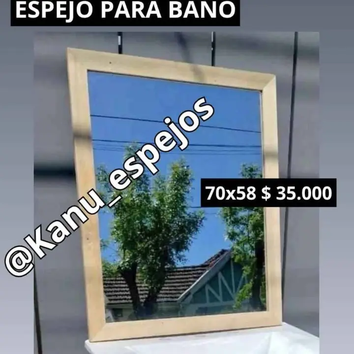Espejo para baño 70×58