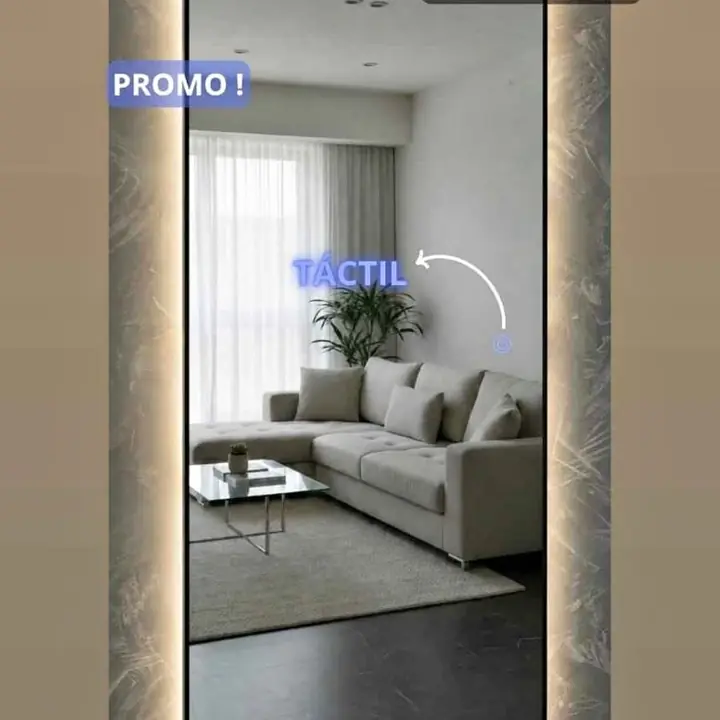 Oferta Espejo Vestidor Rectangular Touch con Luz LED!