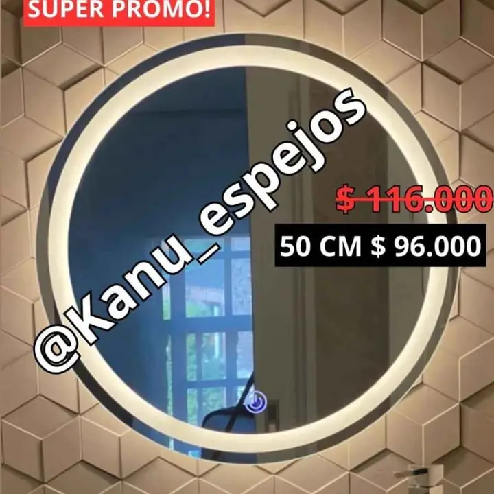 Super promo! Espejos sistema Touch 50 cm!