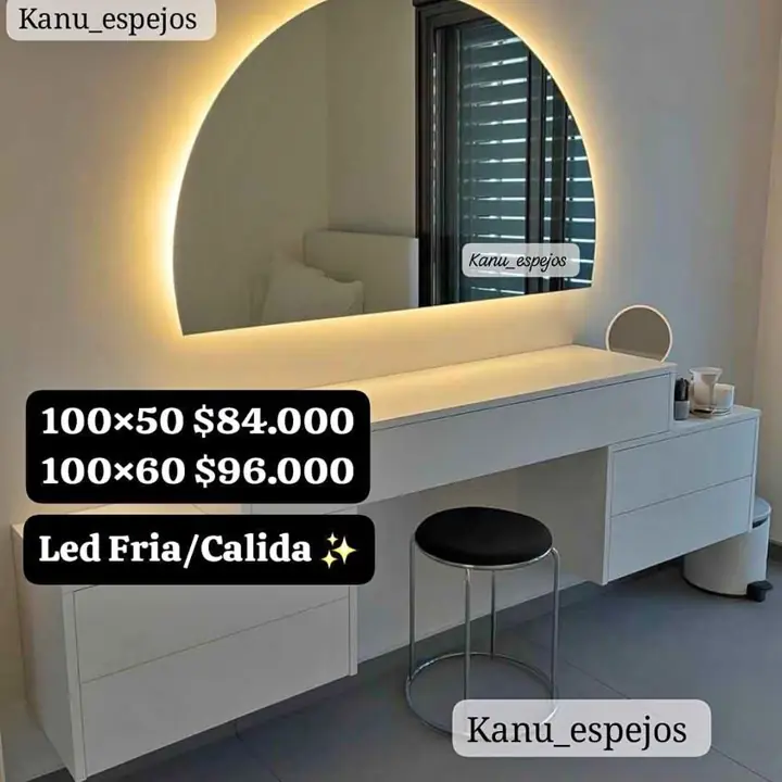 Espejo medialuna LED varias medidas!