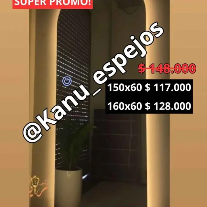 Super promo! espejo Arco sistema Touch varías medidas!