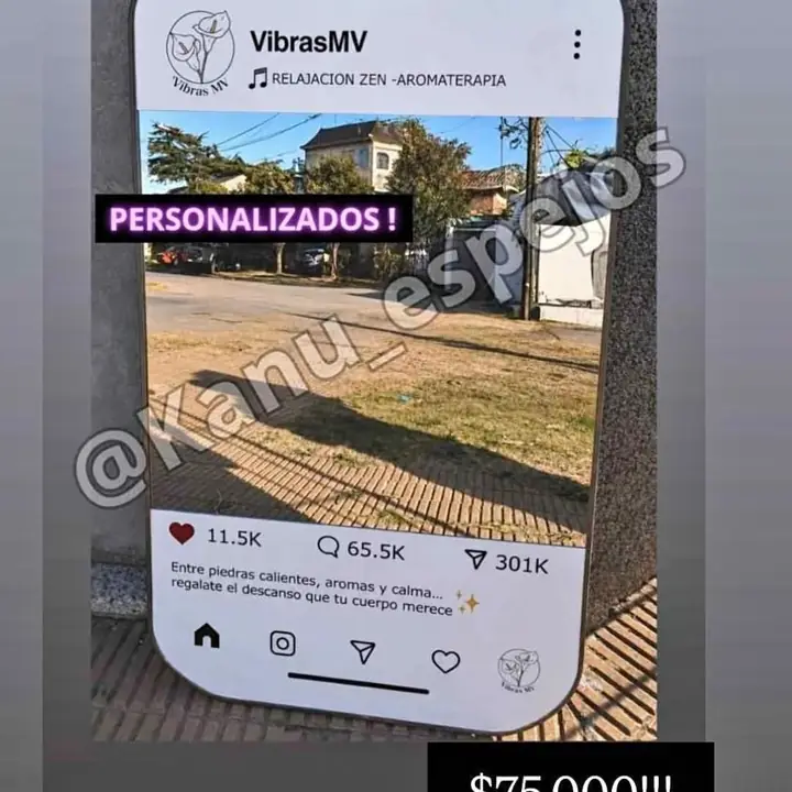 Espejo Instagram totalmente personalizado!
