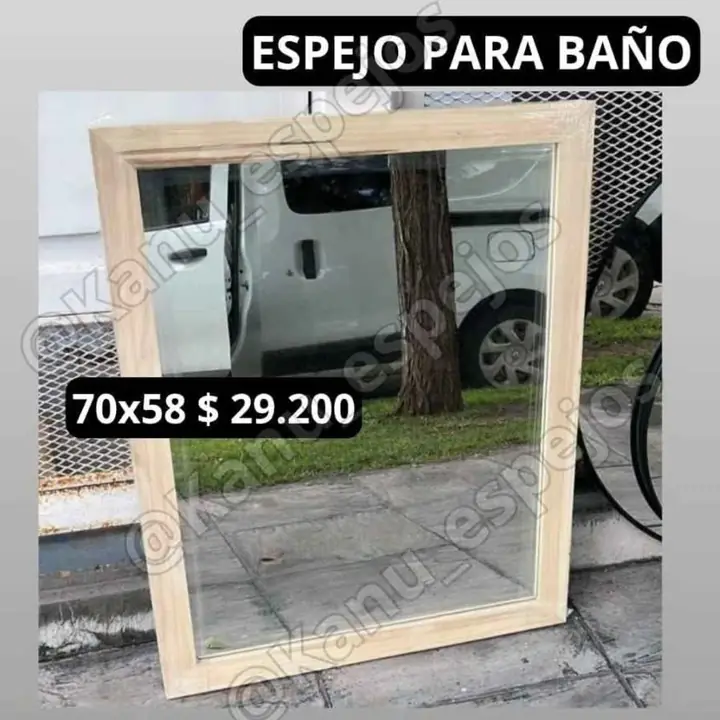Espejo para baño 78×58