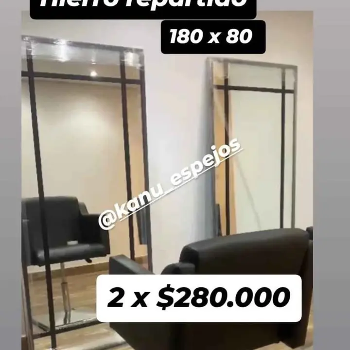 COMBO! Dos espejos de hierro repartido 180×80