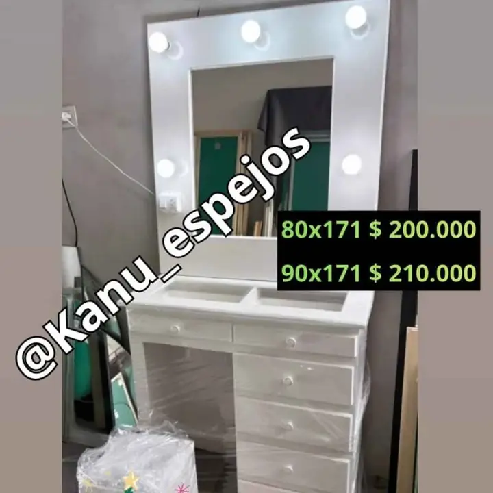 Mueble maquillador! focos+alfombra+puff de regaló!
