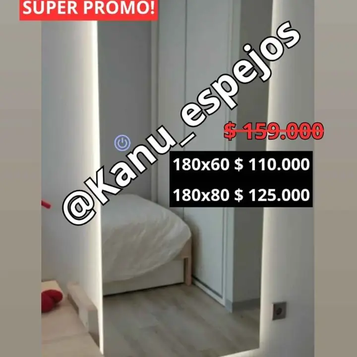 Promo! espejo touch varías medidas disponibles!