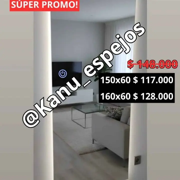 PROMO! Espejo rectangular varias medidas disponibles!
