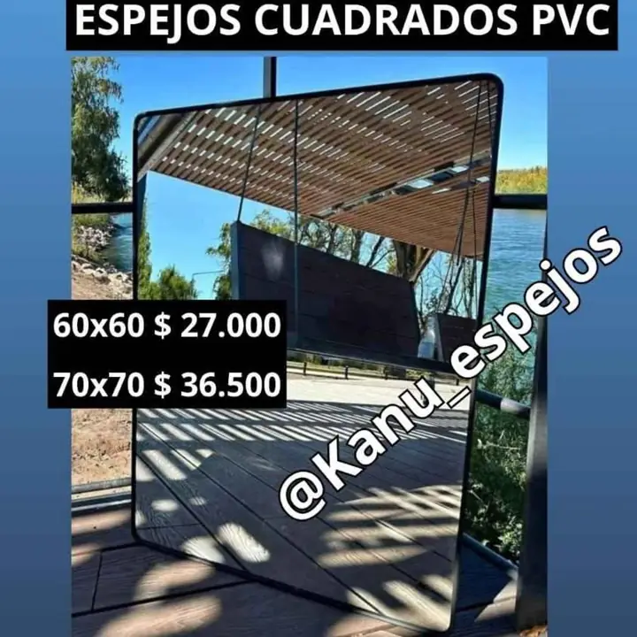 Espejo cuadrado PVC varías medidas!