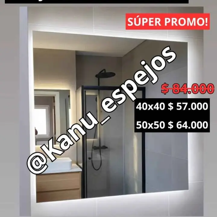 Espejos cuadrados LED varias medidas!