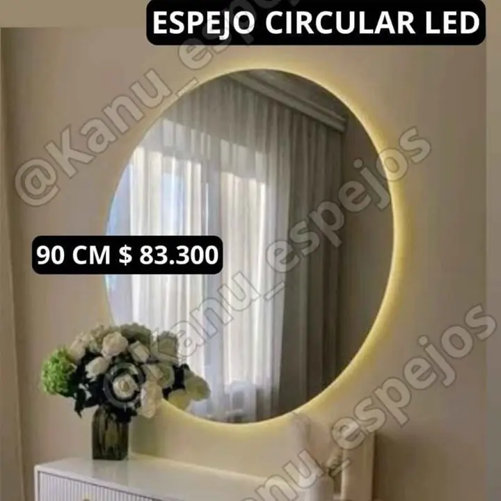 Espejo circular LED 90 cm