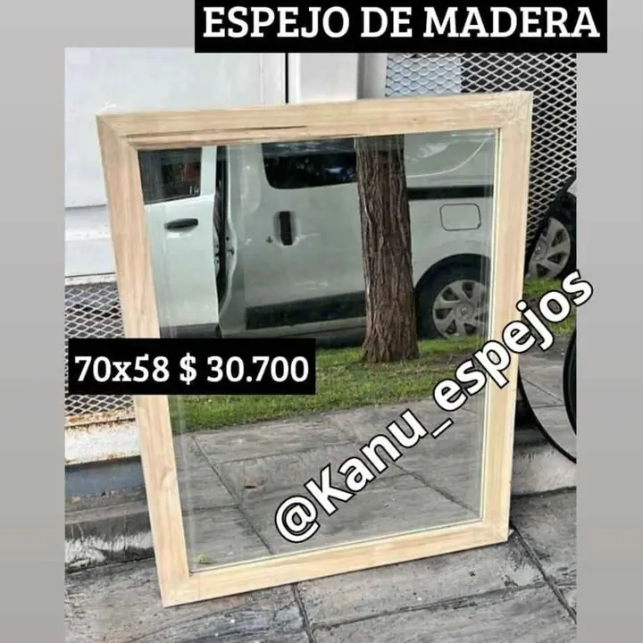 Espejo de madera 70×58