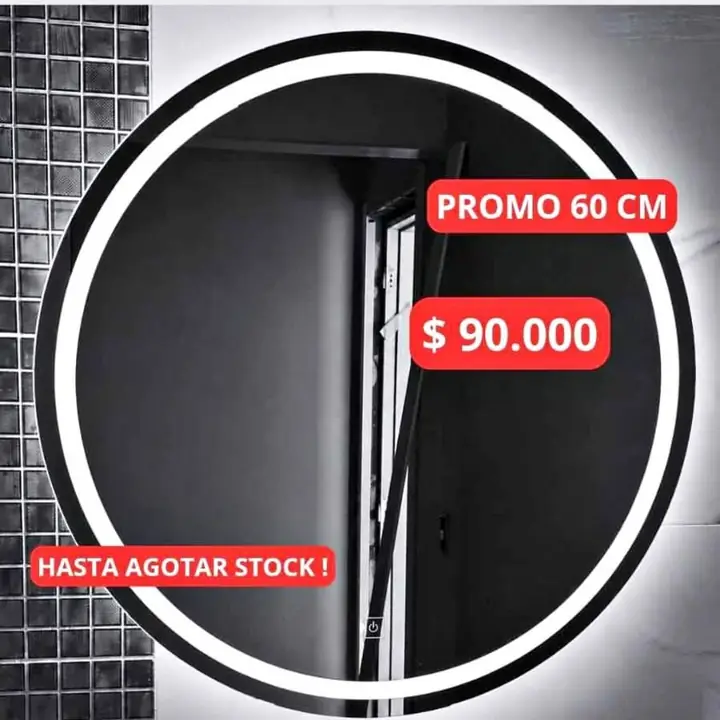 Súper promo! circular sistema touch esmerilado 60 cm!