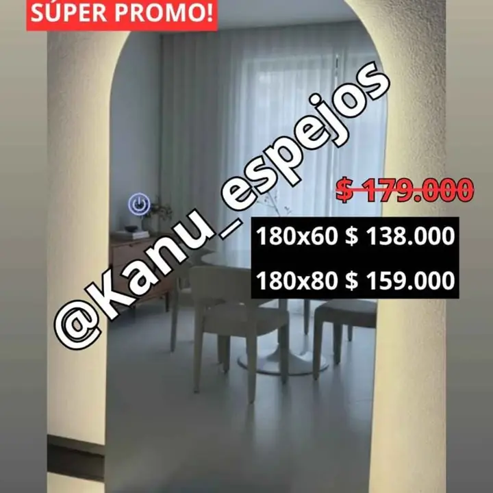 PROMO! Espejo Arco Touch varias medidas!