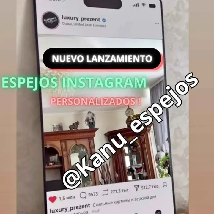 Nuevo lanzamiento disponible espejo instagram personalizado!
