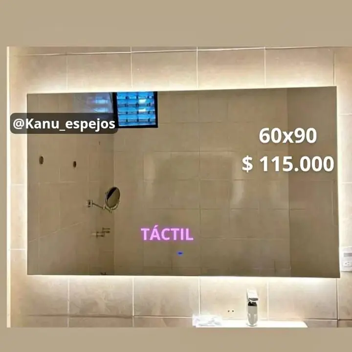 Espejo Rectangular sistema Touch 60×90!
