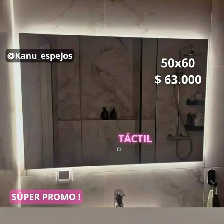 Super promo! espejo touch simple 50×60!